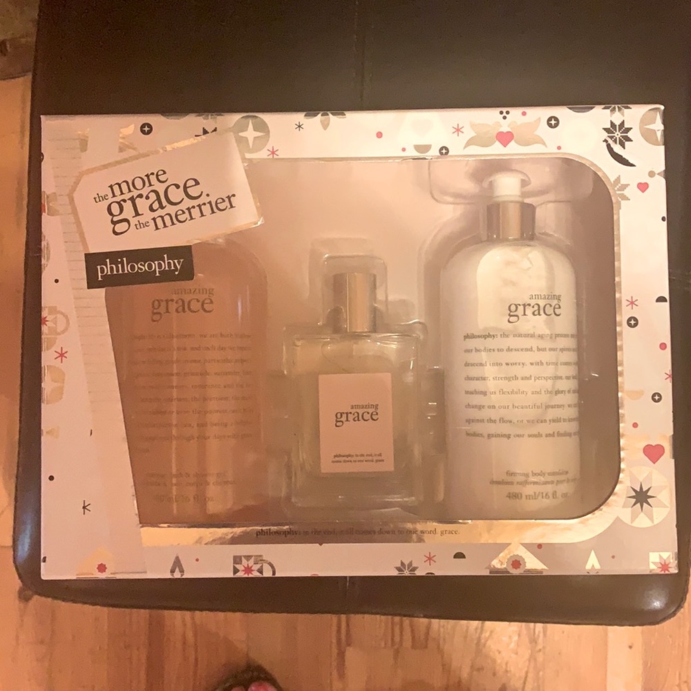 Amazing Grace Bath Set-packaged for Christmas.  New in box